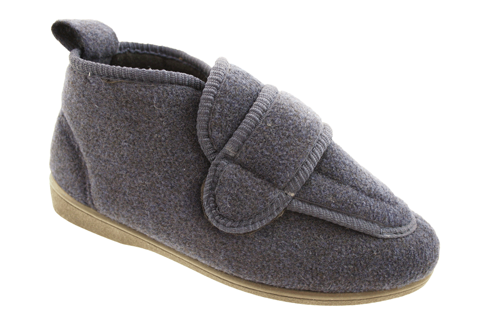 extra wide ladies slippers with velcro