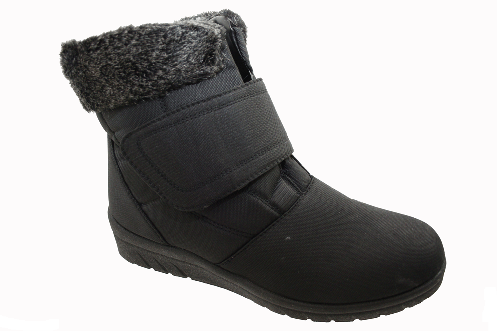 Ladies Thermal Velcro Ankle Warm Winter Boots Size 3 4 5 6 7 8 eBay